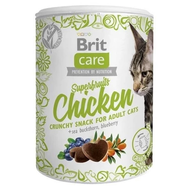 BRIT CARE Snack Superfruits Chicken - bezzbożowy przysmak dla kota o smaku kurczaka 100 g