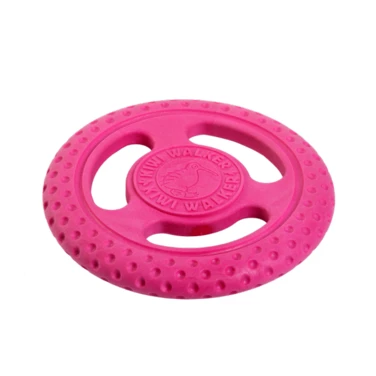 KIWI WALKER Frisbee - pływające frisbee dla psa do aportu i przeciągania, różowe