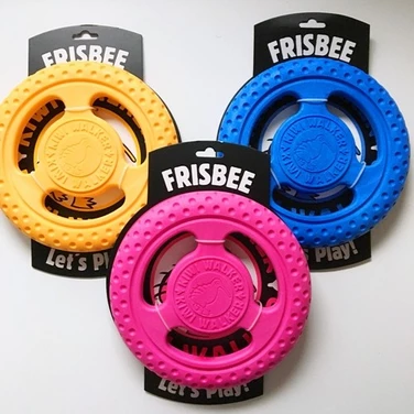 KIWI WALKER Frisbee - pływające frisbee dla psa do aportu i przeciągania, niebieskie - 2