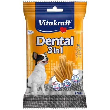 VITAKRAFT Dental 3in1 - przysmak dentystyczny dla psów miniaturowych 70g