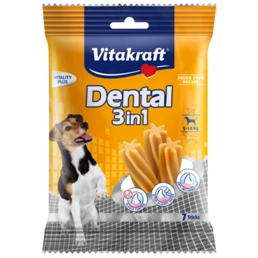 VITAKRAFT Dental 3in1 - przysmak dentystyczny dla małych psów 120 g