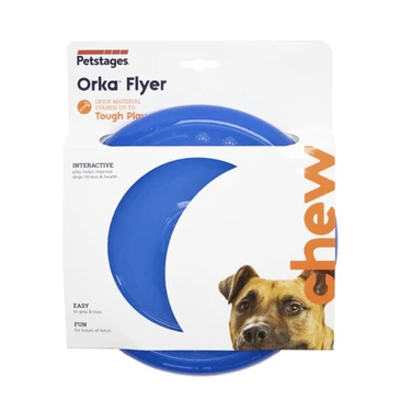 PETSTAGES Orka Flyer - wytrzymały dysk frisbee dla psów średnich i dużych, z mocnej gumy 23 cm - 5