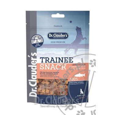 DR. CLAUDER'S TRAINEE SNACK - mięsne treningówki dla psów dorosłych i szczeniąt, łosoś 80g