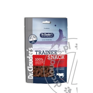 DR. CLAUDER'S TRAINEE SNACK - mięsne treningówki dla psów dorosłych i szczeniąt, wołowina 80g