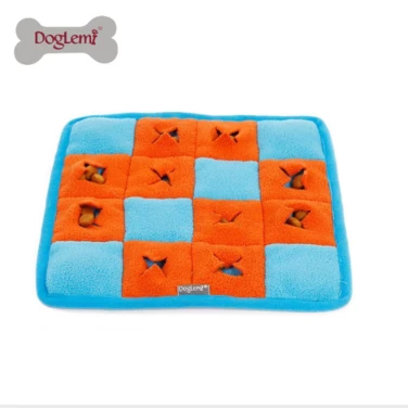 DOGLEMI Dog Snuffle Toy Mat - zabawka węchowa dla psa, szachownica z piszczałkami