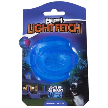 CHUCKIT! Light Fetch Ball Medium - świecąca w ciemności piłka dla psa z diodami LED 6,5 cm