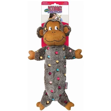 KONG® Low Stuff małpka - długa pluszowa zabawka wypełniona szeleszczącą folią 40 cm - 2