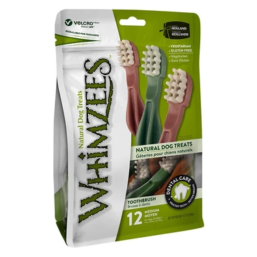 WHIMZEES Toothbrush - gryzaki dentystyczne w kształcie szczoteczki dla średnich psów M 12 sztuki