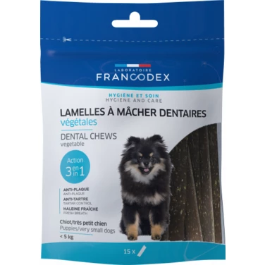 FRANCODEX dental chews - dentystyczne gryzaki dla bardzo małych psów 15 szt, 114g