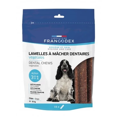 FRANCODEX dental chews - dentystyczne gryzaki dla średnich psów 15 szt, 350g