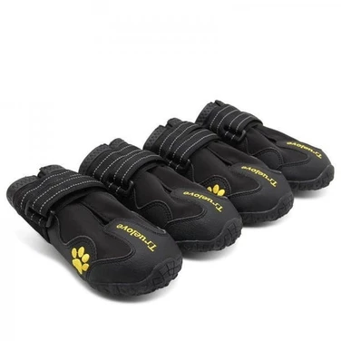 TRUELOVE Travel - buty trekkingowe dla psa, czarne 4 sztuki