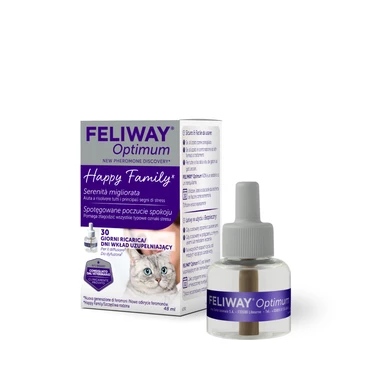 CEVA Feliway  Optimum - feromony uspokajające dla kotów, wkład uzupełniający 48 ml, na 30 dni