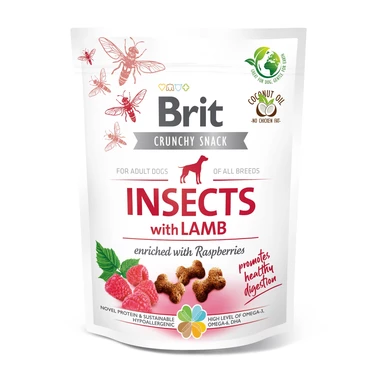 BRIT CARE Insects Cranch Snacks - chrupiące przysmaki dla psa z białkiem owadów i jagnięciną 200 g