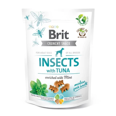 BRIT CARE Insects Cranch Snacks - chrupiące przysmaki dla psa z białkiem owadów i tuńczykiem 200 g