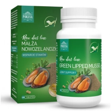POKUSA RawDietLine Małża Nowozelandzka - wsparcie stawów 120 tabletek