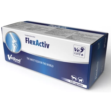 VETFOOD FlexActiv - preparat wspomagający funkcjonowanie stawów 120 kapsułek