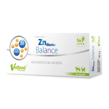 VETFOOD ZnBiotin Balance - preparat na sierść i skórę oraz odporność 60 kapsułek
