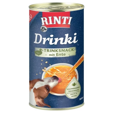 RINTI Drinki - smakowita zupka dla psa z kawałkami kaczki 185 ml (DATA WAŻNOŚCI: 16.04.24)