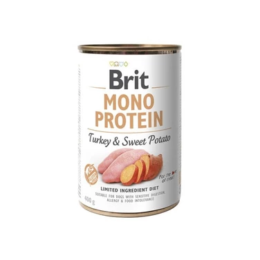 BRIT Monoprotein Turkey&Sweet Potato - mokra karma dla psów wrażliwych, indyk z batatem 400 g