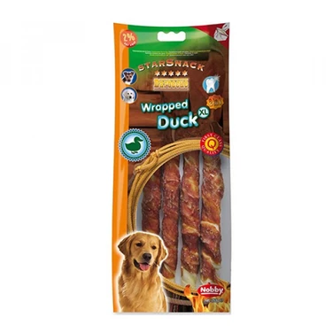 NOBBY Starsnack Wrapped Duck XL - długie i grube pałeczki wołowe owijane mięsem kaczki 270 g