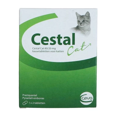 CESTAL Cat - tabletki na odrobaczenie dla kotów 2 tabletki
