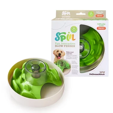 PET DREAMHOUSE SPIN Ufo Maze Green - miska spowalniająca jedzenie dla psa, poziom trudny - 2