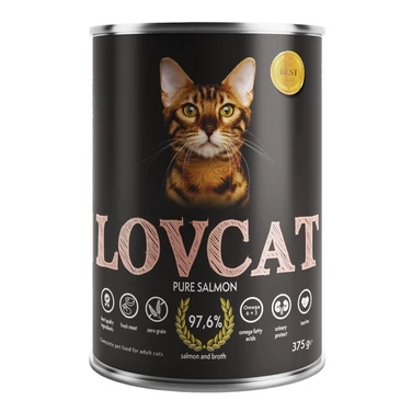 LOVCAT Pure Salmon - monobiałkowa, wysokomięsna, mokra karma dla kota, łosoś - 2