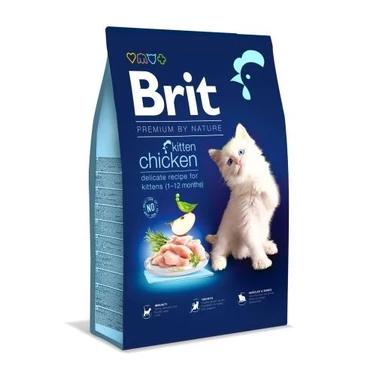 BRIT PREMIUM kitten kurczak - pełnoporcjowa, sucha karma dla kociąt 