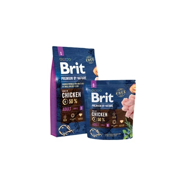 BRIT Premium By Nature S - sucha karma dla psów dorosłych ras małych 