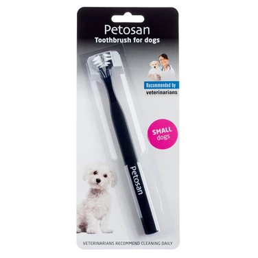 PETOSAN - profesjonalna szczoteczka do mycia zębów, z podwójną główką dla psa lub kota - 3
