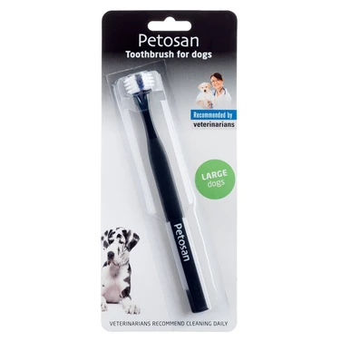 PETOSAN - profesjonalna szczoteczka do mycia zębów, z podwójną główką dla psa lub kota - 4