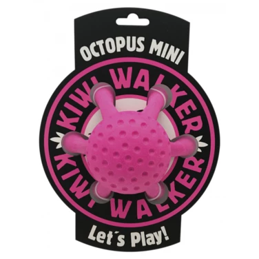 KIWI WALKER Octopus - pływająca zabawka dla psa do aportu i przeciągania, różowa - 2
