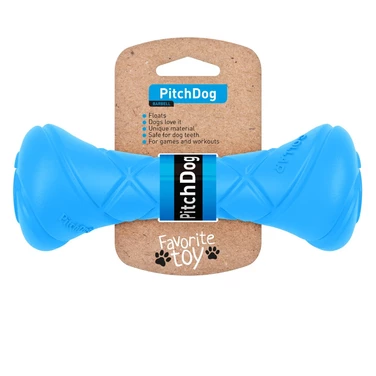 PITCHDOG Game Barbell - hantel dla psa z lekkiej i wytrzymałej pianki, niebieski - 2