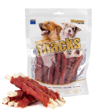 MAGNUM Snacks pałeczki - gryzaki dla psów, skóra wołowa owinięta mięsem kaczki 250 g
