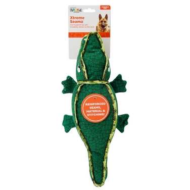 OUTWARD HOUND Xtreme Seamz Alligator - wytrzymała zabawka dla psa - aligator