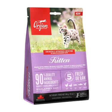 ORIJEN Kitten - bezzbożowa, sucha karma dla kociąt z drobiem, rybami i świeżymi jajami 340 g