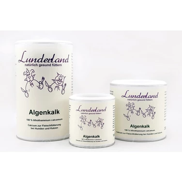 LUNDERLAND Algenkalk - wapń z alg Lithothamnium dla psów i kotów 100g (DATA WAŻNOŚCI: 26.11.2023)