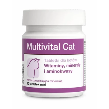 DOLFOS Multivital cat - witaminy i minerały dla kotów 90 tabletek