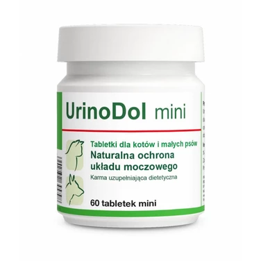 DOLFOS UrinoDol mini - preparat wspierający układ moczowy dla psów i kotów 60 tabletek