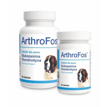 DOLFOS ArthroFos - suplement wspomagający pracę stawów dla psów z glukozaminą i chondroityną, 90 tabletek