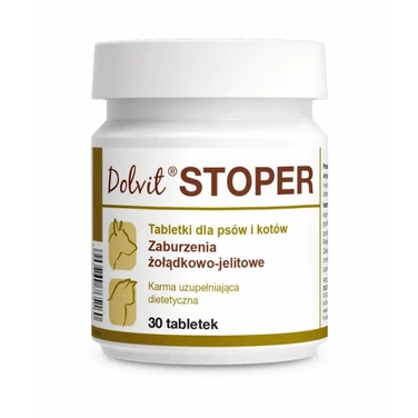 DOLFOS Dolvit Stoper - preparat na zaburzenia żoładkowo-jelitowe dla psów i kotów 30 tabletek