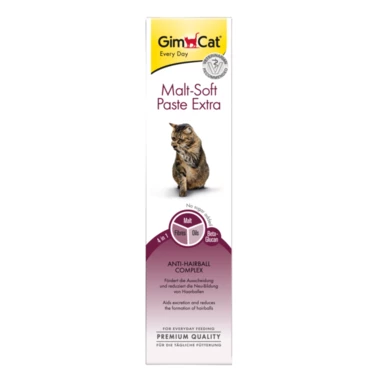 GIMCAT Malt-soft paste extra  - pasta odkłaczająca z dodatkową porcją błonnika 