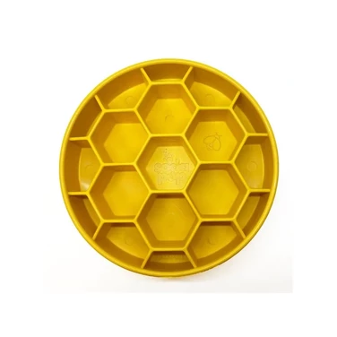 SODA PUP Honeycomb - miska spowalniająca dla psa plaster miodu, poziom średni, żółta
