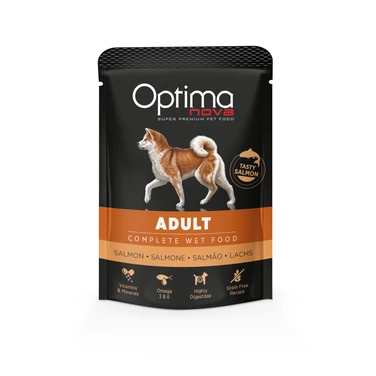 OPTIMANOVA Adult Salmon - pełnoporcjowa mokra karma dla psów z łososiem 300 g