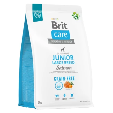 BRIT CARE Grain-free Junior Large Breed - sucha karma dla szczeniąt ras dużych z łososiem