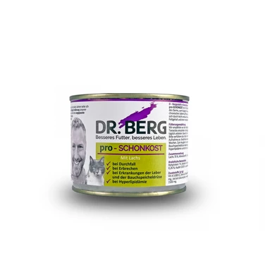 DR.BERG Pro-Schonkost - specjalistyczna karma dla kotów z niewydolnością wątroby 190 g