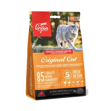 ORIJEN Original Cat - karma dla kotów z drobiem, rybami i świeżymi jajami 340 g (DATA WAŻNOŚCI: 1.12.2023)