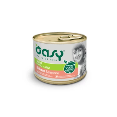 OASY One Protein Adult Small/Mini - monobiałkowa, mokra karma dla psa w formie pasztetu, łosoś 200g