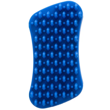 PET+ME Soft Silicone Brush Blue - szczotka silikonowa dla małych zwierząt z niewielką ilością lub bez podszerstka - 3