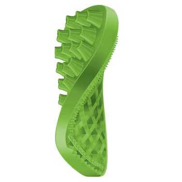 PET+ME Soft Silicone Brush Green - szczotka silikonowa dla małych psów i kotów z długą, gęstą sierścią